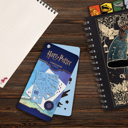 Harry Potter Sorting Hat Tabbed Journal & Stencil Book Bundle