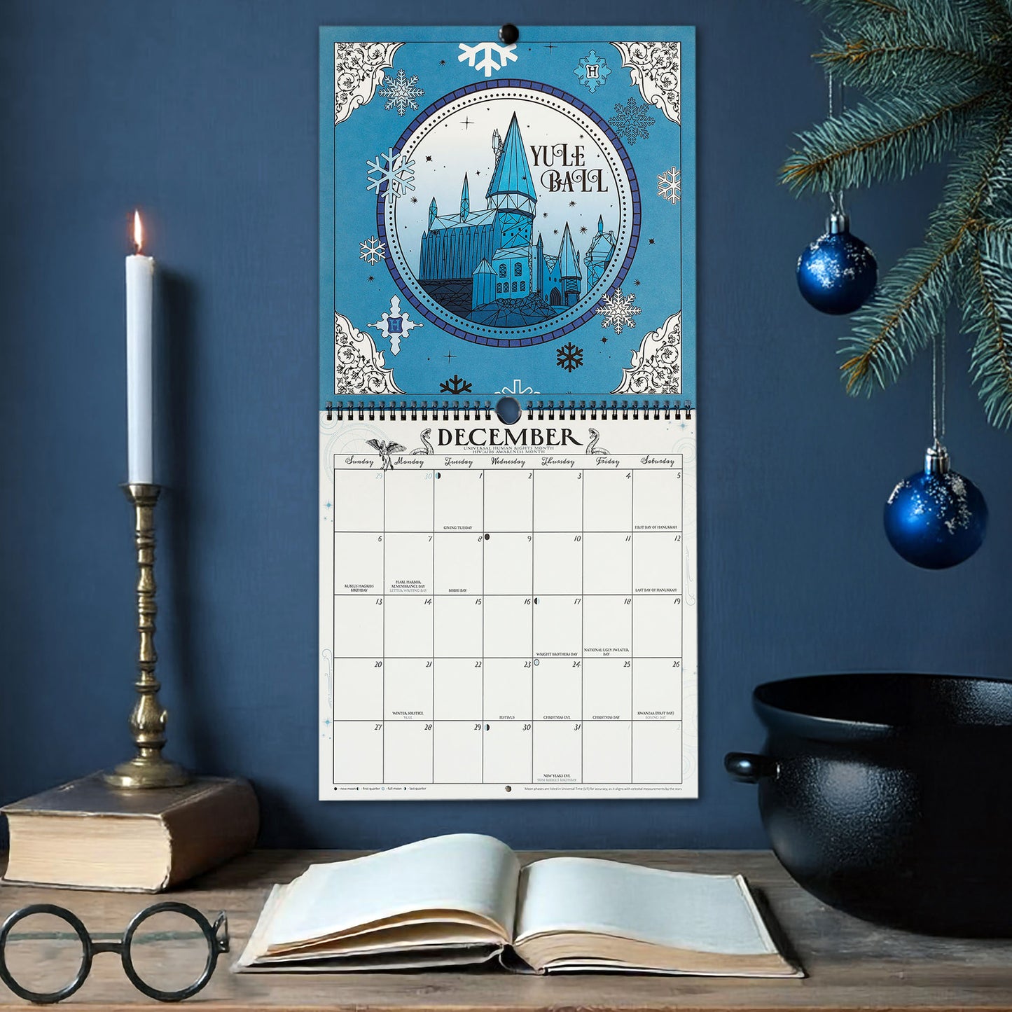 Harry Potter Enchanted Days 2026 Spiral Wall Calendar