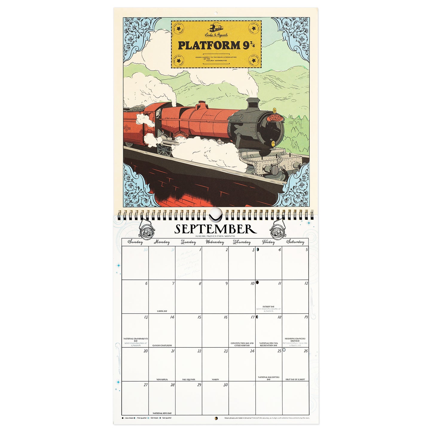 Harry Potter Enchanted Days 2026 Spiral Wall Calendar