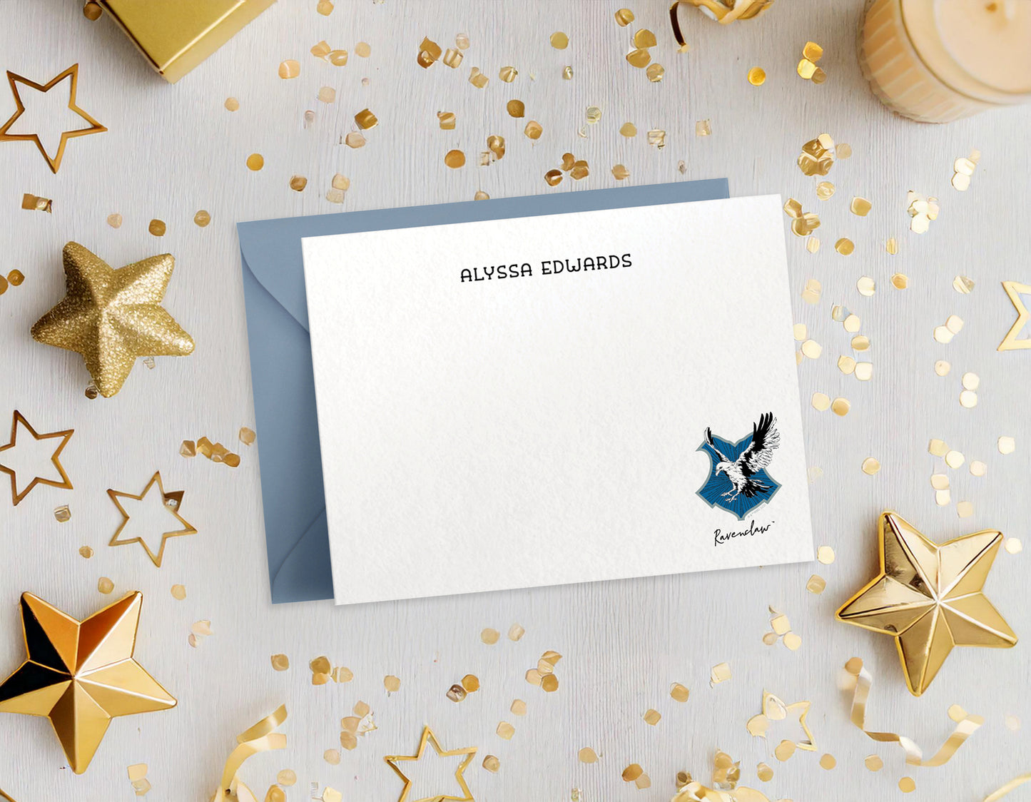 Harry Potter Ravenclaw House Mascot Personalized Notecards