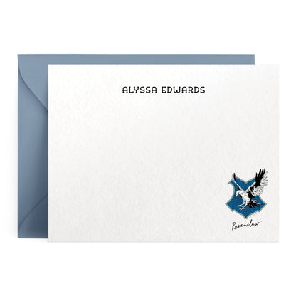 Harry Potter Ravenclaw House Mascot Personalized Notecards