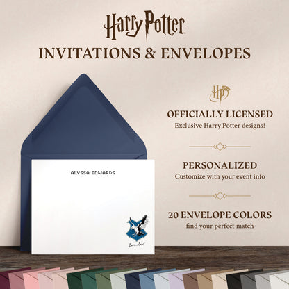 Harry Potter Ravenclaw House Mascot Personalized Notecards