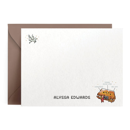 Harry Potter The Monster Book of Monsters Personalized Notecards