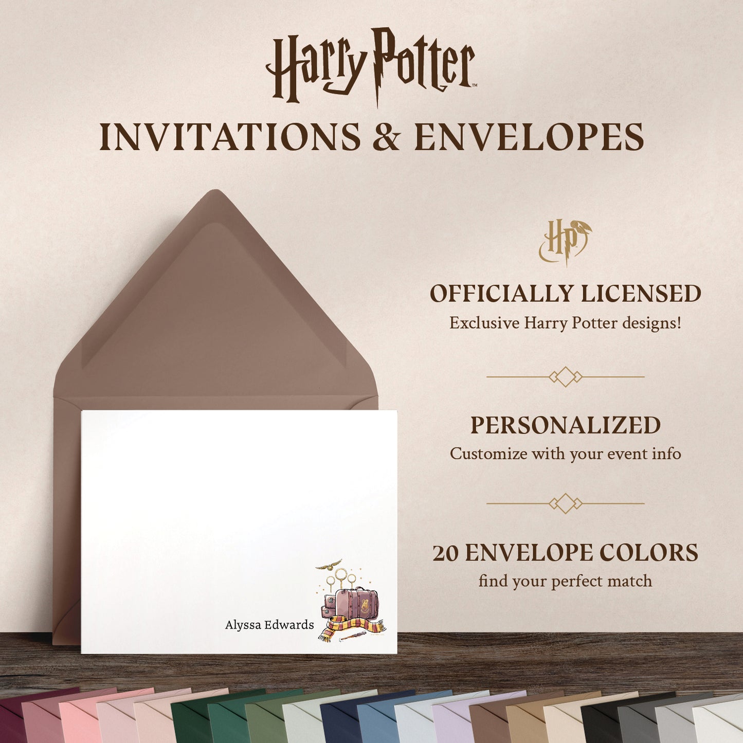 Harry Potter Back to Hogwarts Personalized Notecards