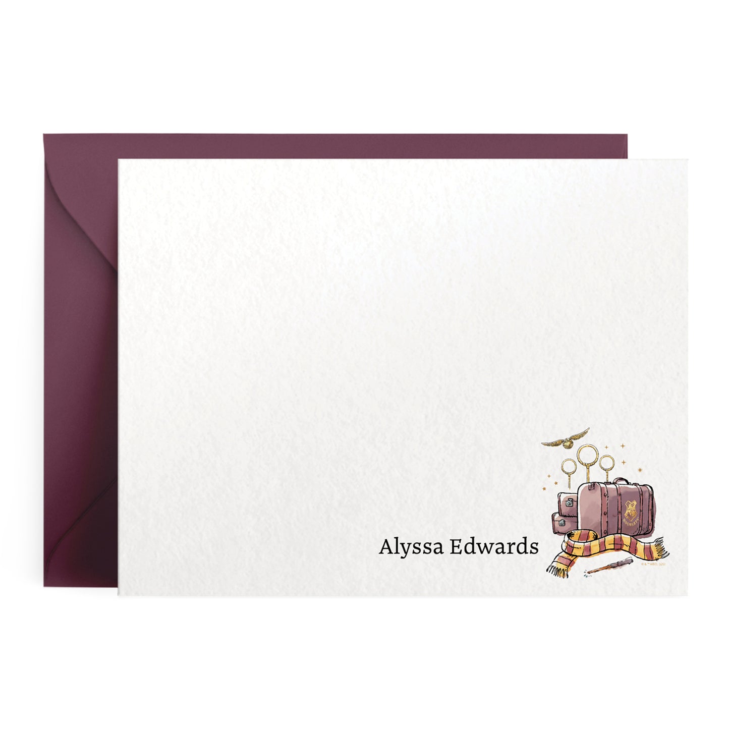 Harry Potter Back to Hogwarts Personalized Notecards