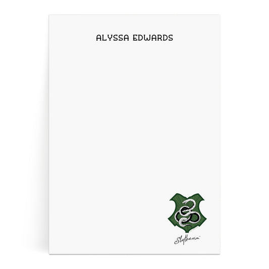 Harry Potter Slytherin House Mascot Personalized Notepads