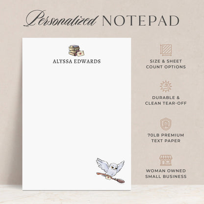 Harry Potter Hedwig's Magical Delivery Personalized Notepads