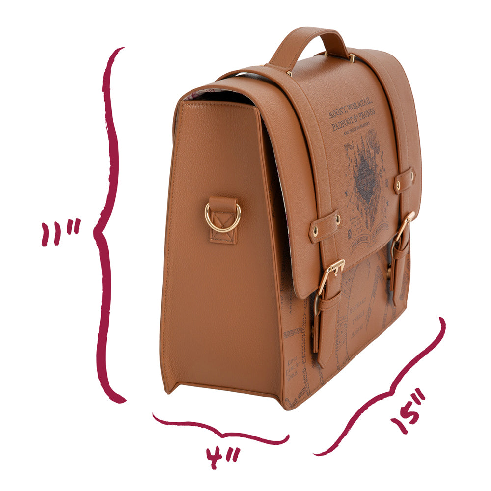 Harry Potter Marauder's Map Messenger Tote Bag & Desk Mat Bundle