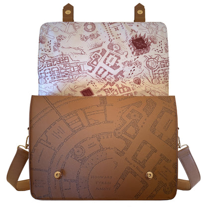 Harry Potter Marauder's Map Messenger Tote Bag & Desk Mat Bundle