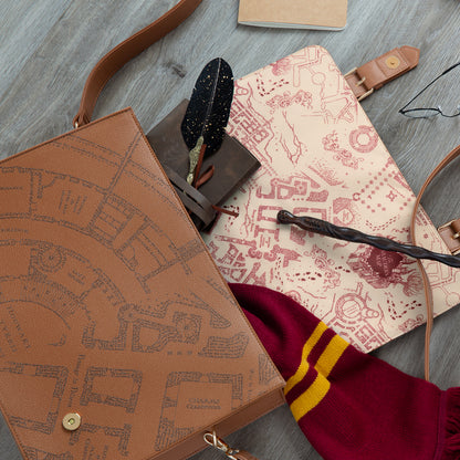 Harry Potter Marauder's Map Messenger Tote Bag & Desk Mat Bundle