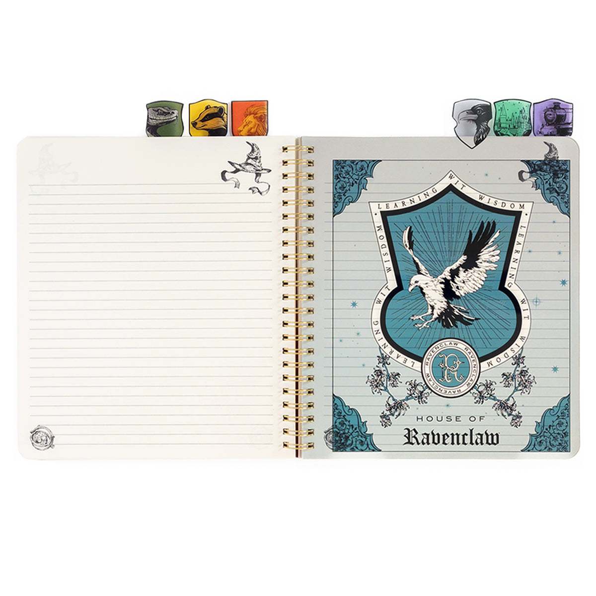 Harry Potter Sorting Hat Tabbed Journal & Stencil Book Bundle