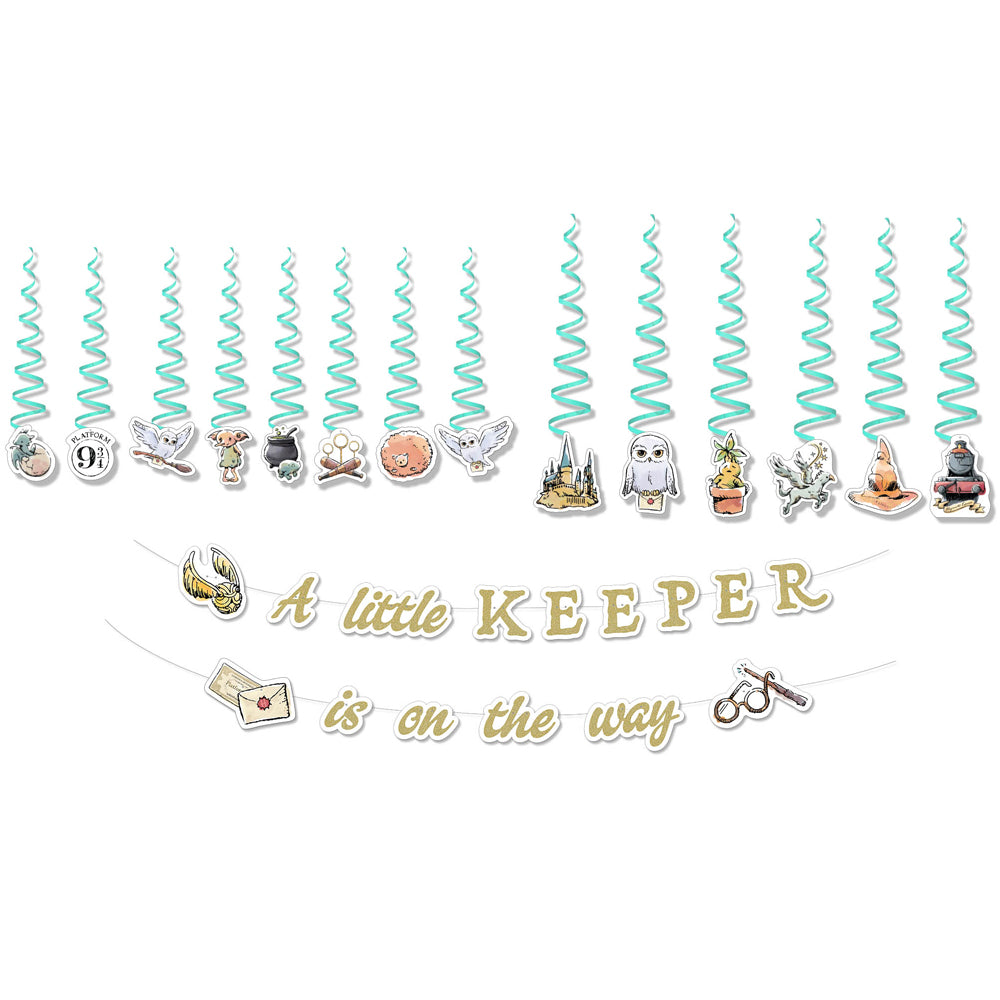 Harry Potter Baby Shower Party Banner Garland & Hanging Decorations