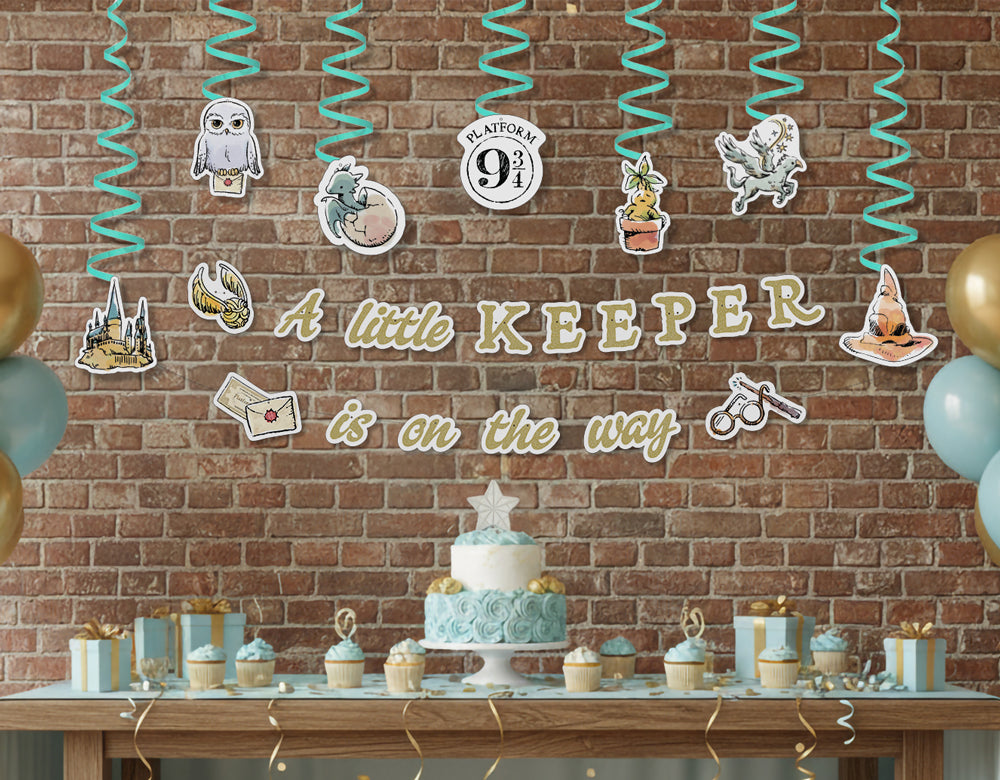 Harry Potter Baby Shower Party Banner Garland & Hanging Decorations