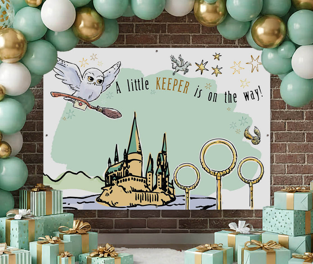 Harry Potter Baby Shower Party Wall Banner Backdrop (5ft x 7ft)
