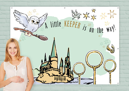 Harry Potter Baby Shower Party Wall Banner Backdrop (5ft x 7ft)