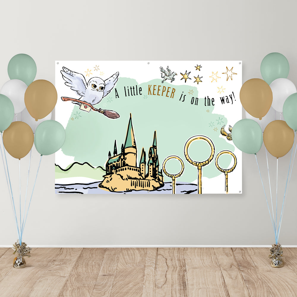 Harry Potter Baby Shower Party Wall Banner Backdrop (5ft x 7ft)