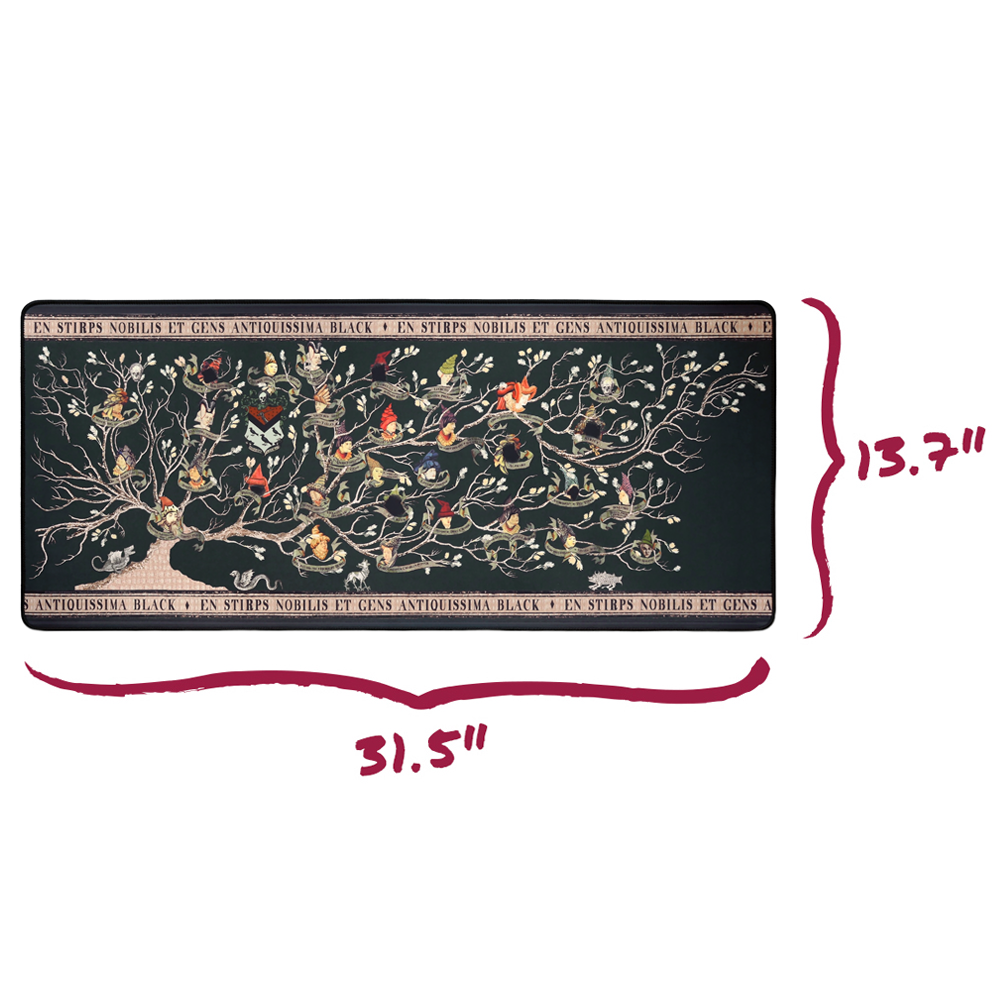 Harry Potter House of Black Desk Mat (13.7'' x 31.5'')