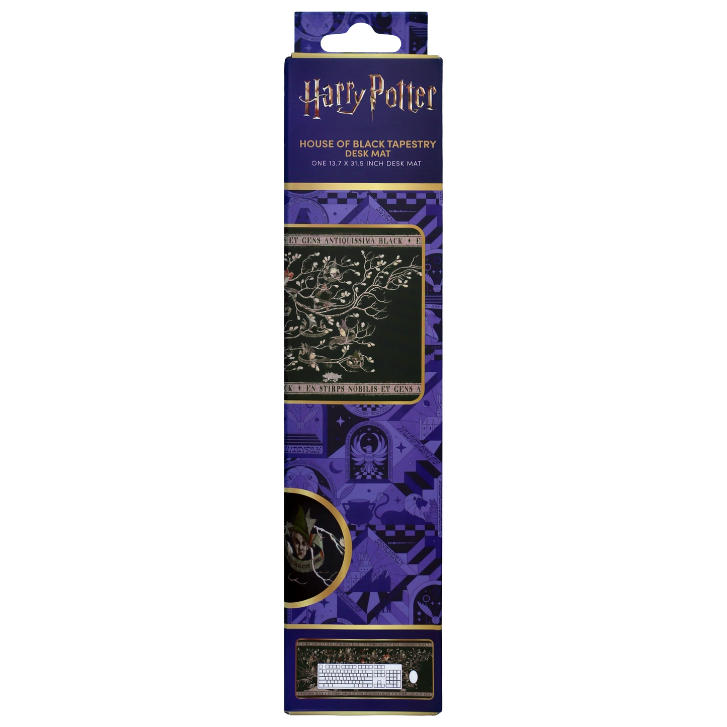 Harry Potter House of Black Desk Mat (13.7'' x 31.5'')