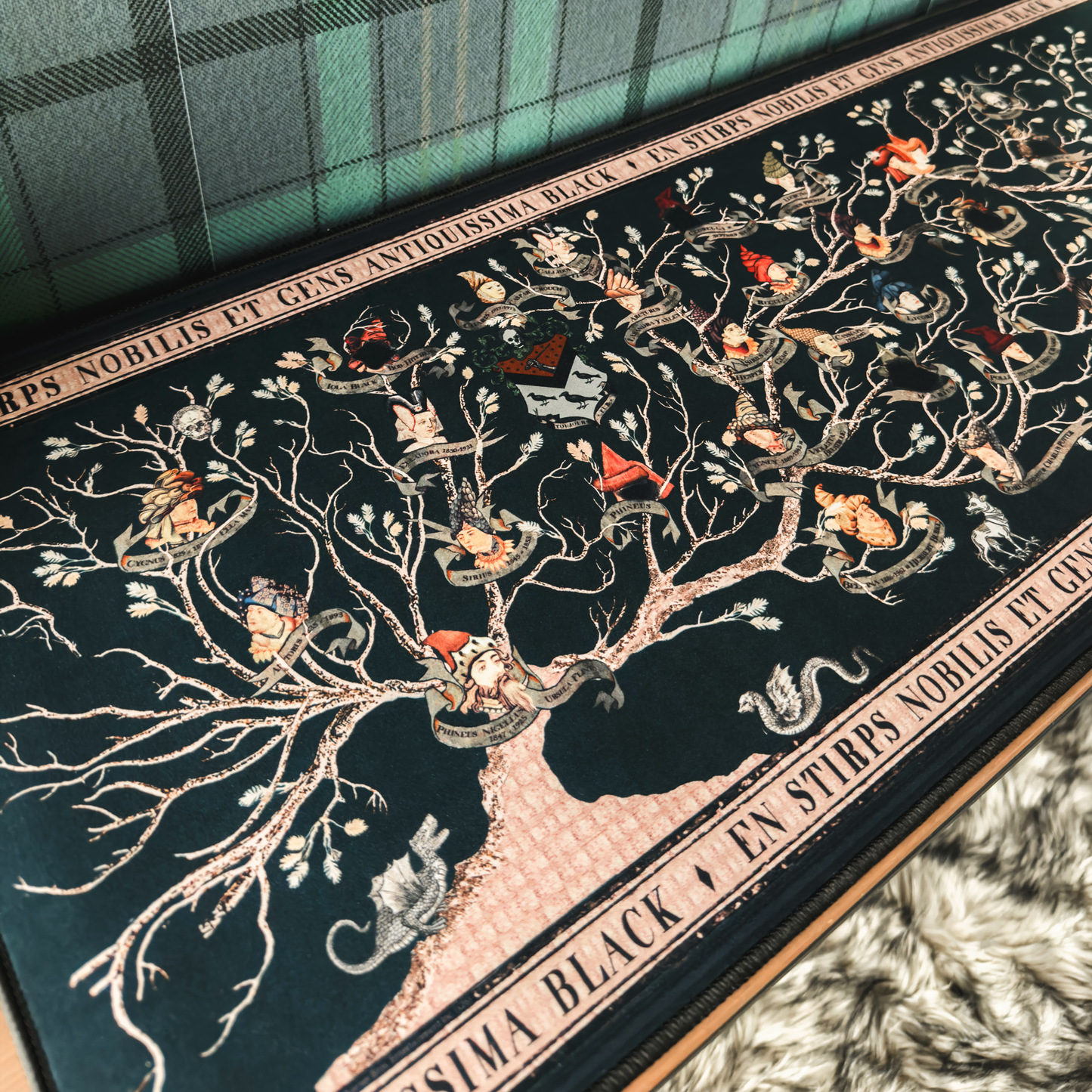 Harry Potter House of Black Desk Mat (13.7'' x 31.5'')