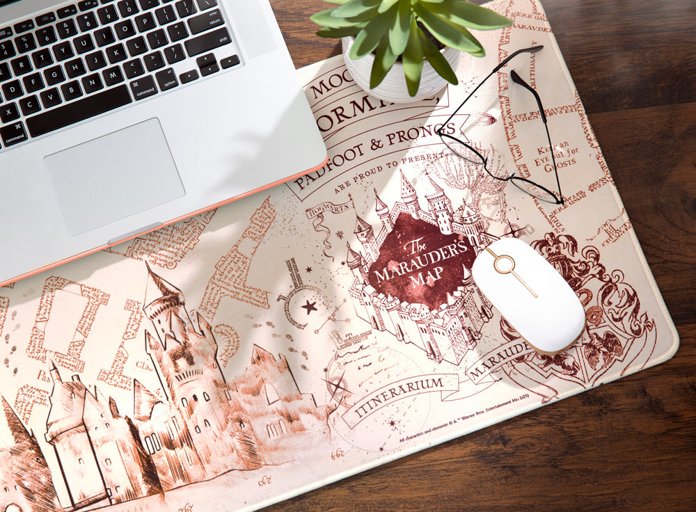 Harry Potter Marauder's Map Messenger Tote Bag & Desk Mat Bundle