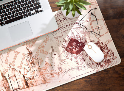 Harry Potter Marauder's Map Messenger Tote Bag & Desk Mat Bundle