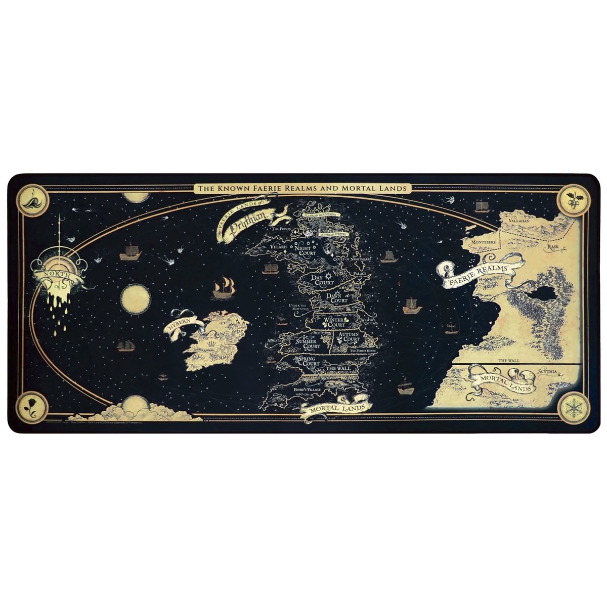 A Court of Thorns and Roses: The Known World of ACOTAR Desk Mat (13.7'' x 31.5'') (ConQuest Journals Exclusive)