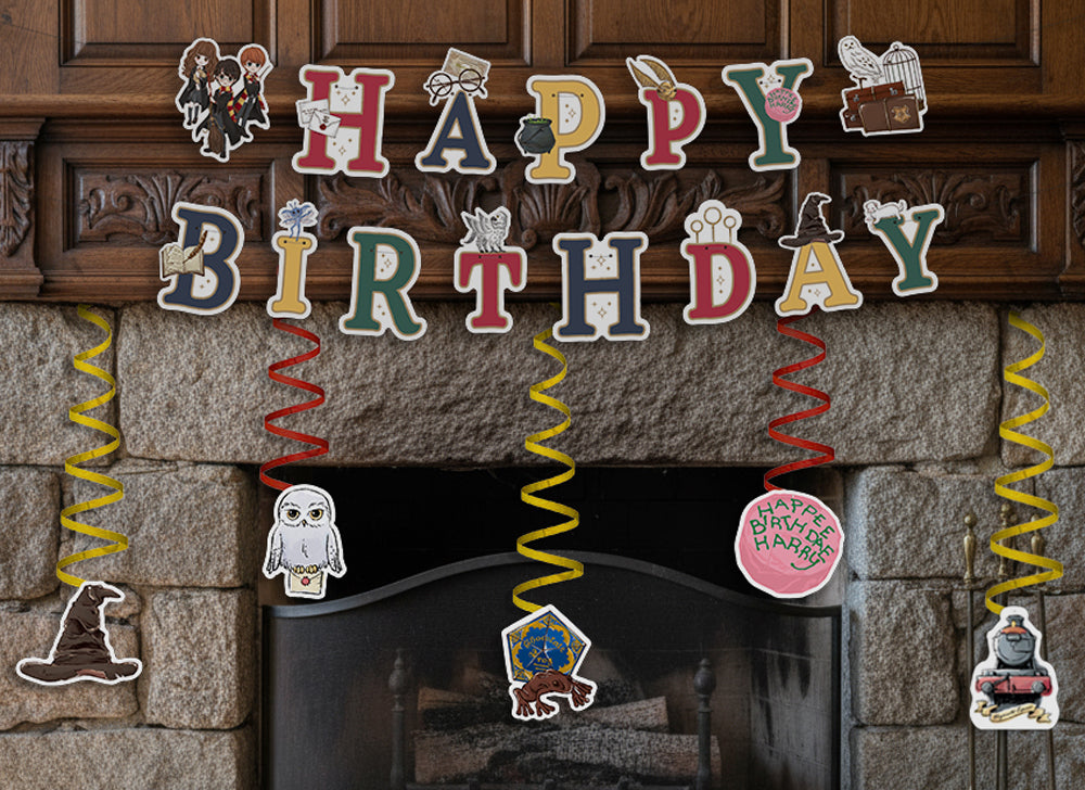 Harry Potter Birthday Party Banner Garland & Hanging Decorations