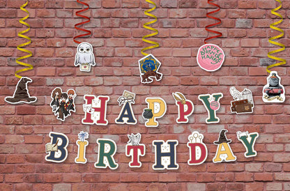 Harry Potter Birthday Party Banner Garland & Hanging Decorations