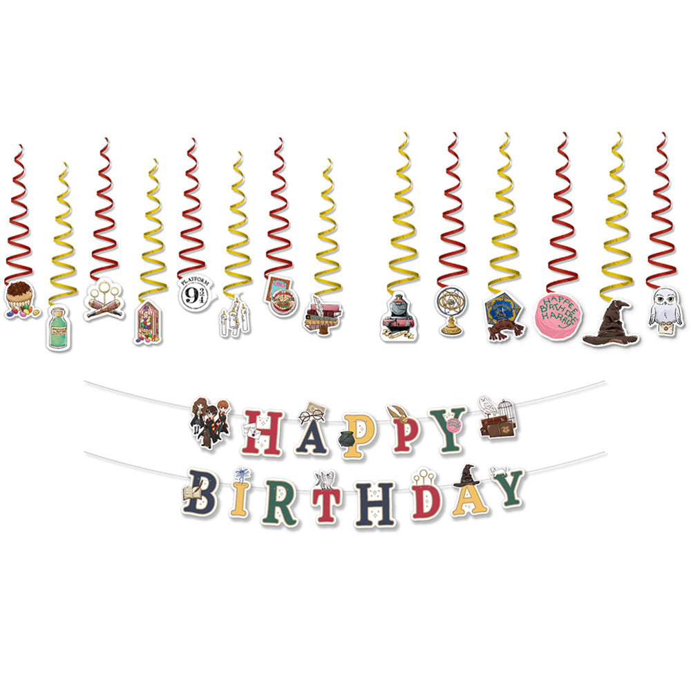 Harry Potter Birthday Party Banner Garland & Hanging Decorations