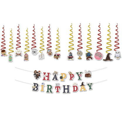 Harry Potter Birthday Party Banner Garland & Hanging Decorations