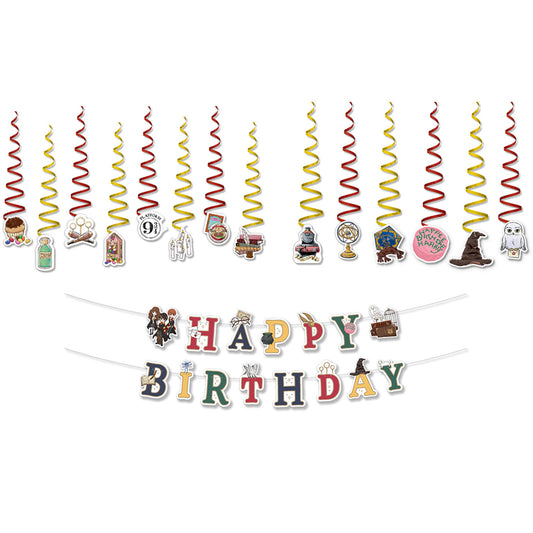 Harry Potter Birthday Party Banner Garland & Hanging Decorations