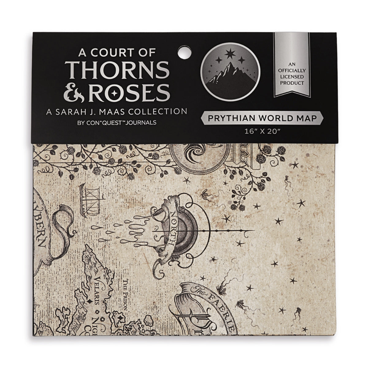 A Court of Thorns and Roses Prythian World Map (16'' x 20'')