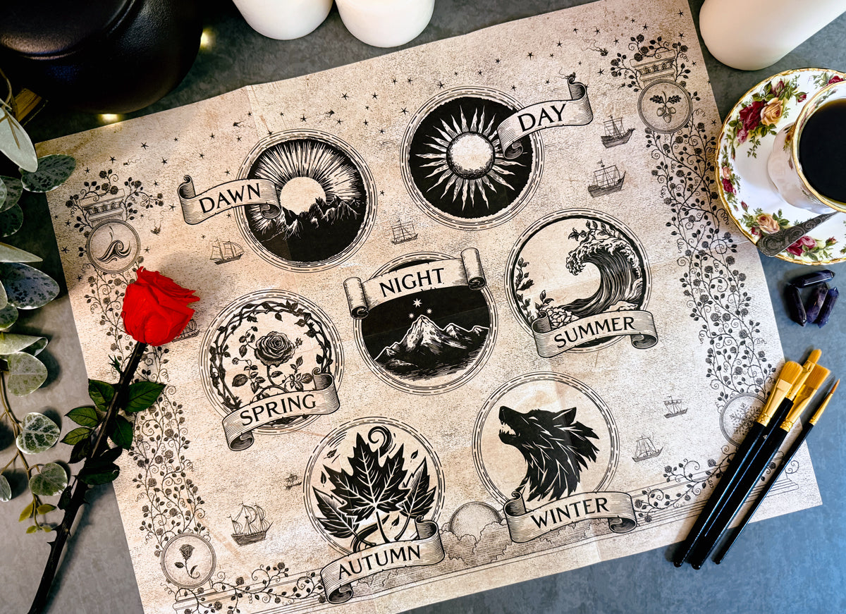 A Court of Thorns and Roses Prythian World Map (16'' x 20'')