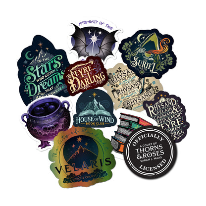 (10-Pack) A Court of Thorns and Roses Decals