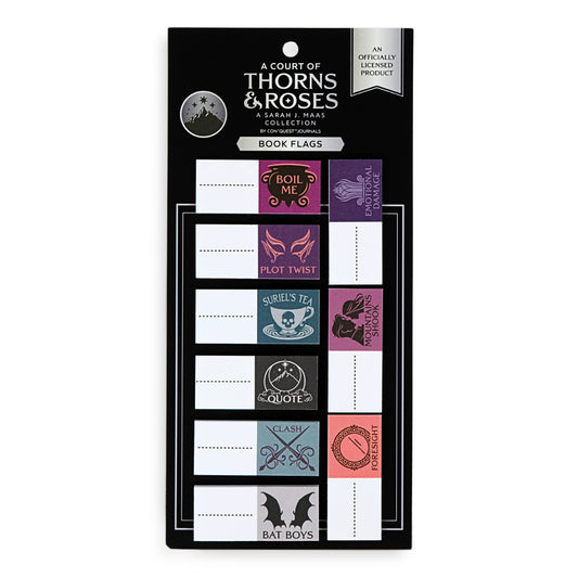 A Court of Thorns and Roses Sarah J. Maas Author Book Merchandise Collection - Book Annotation Flags with 30 Sticky Tabs for Reading Notes