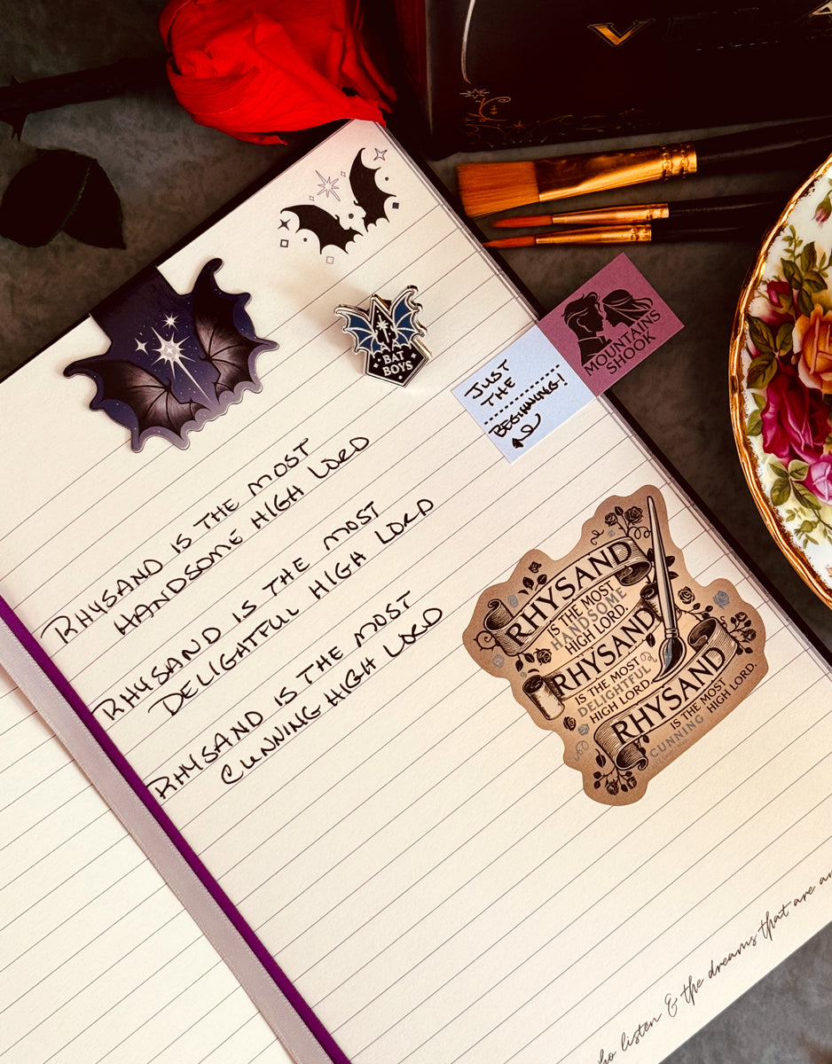 A Court of Thorns and Roses Velaris Reading & Journaling Bundle (Journal, Annotation Book Flags & Magnetic Bookmarks)