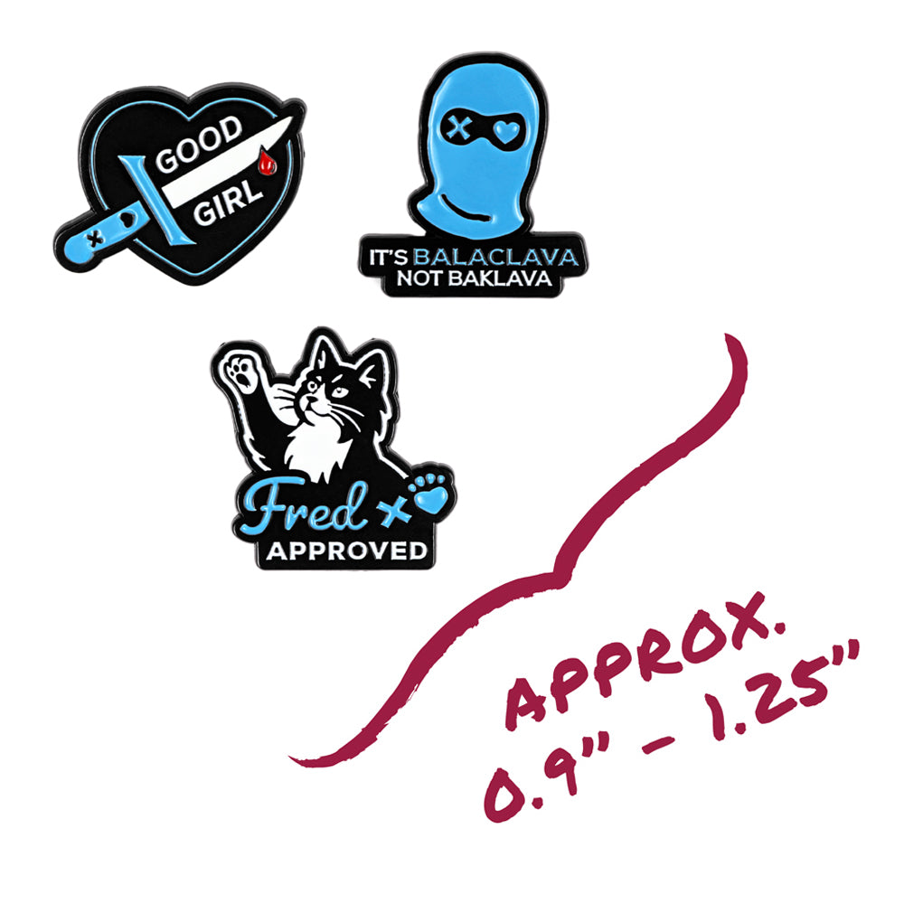 Lights Out Enamel Pins (3-Pack)