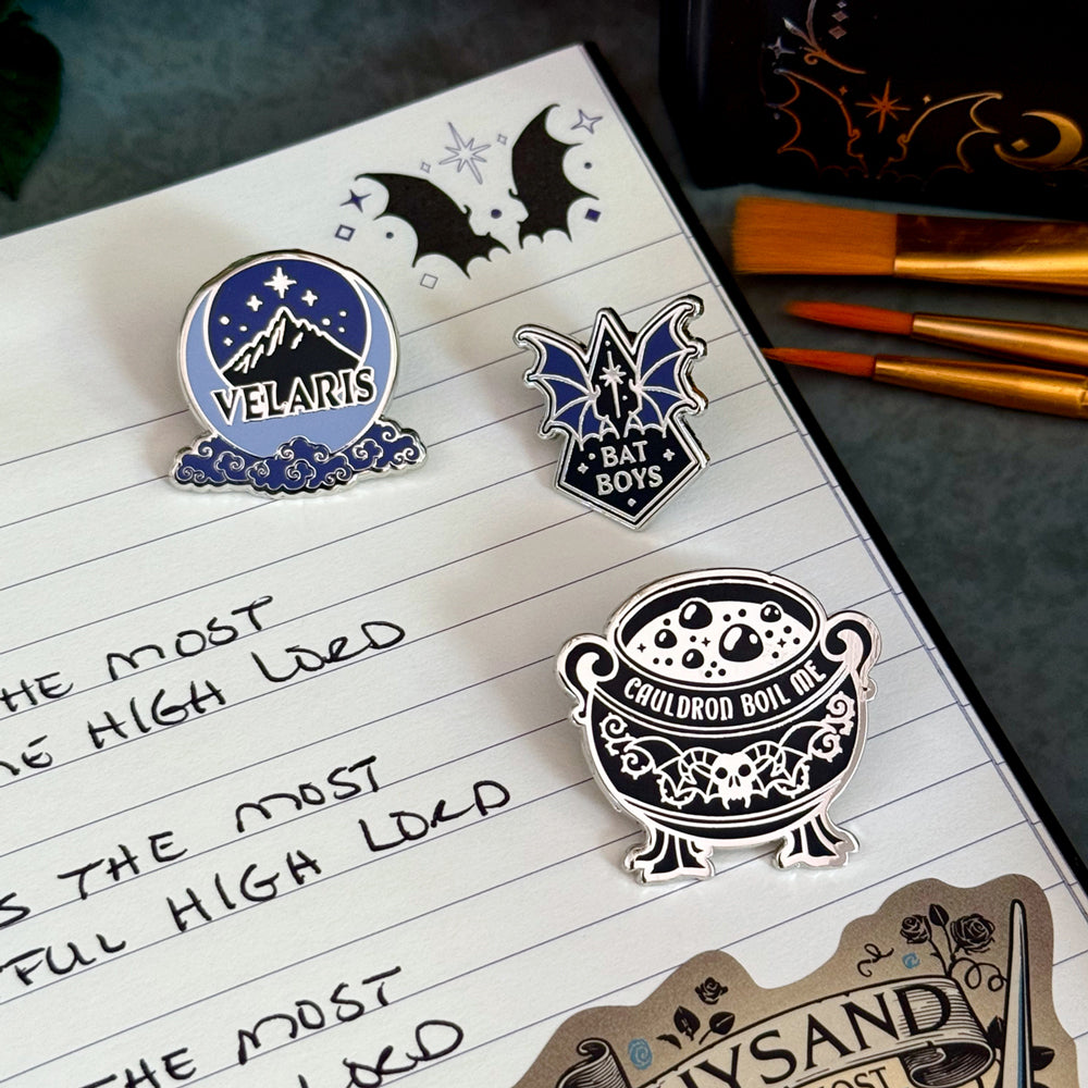A Court of Thorns and Roses Enamel Pins (3-Pack)