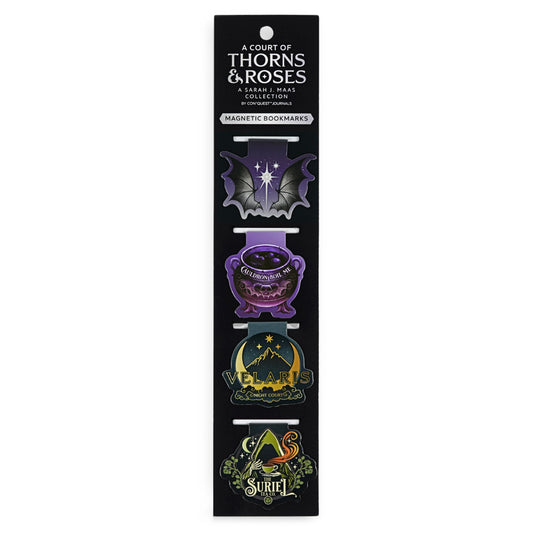 ACOTAR A Court of Thorns and Roses Sarah J. Maas Author Book Merchandise Collection - Magnetic Bookmarks Magnet Page Clips 4 Pack Bookmark Set