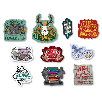 (10-Pack) Throne of Glass Decals