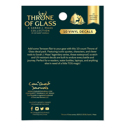(10-Pack) Throne of Glass Decals