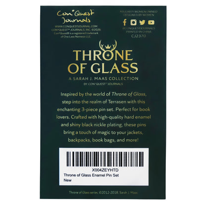 Throne of Glass Enamel Pins (3-Pack)