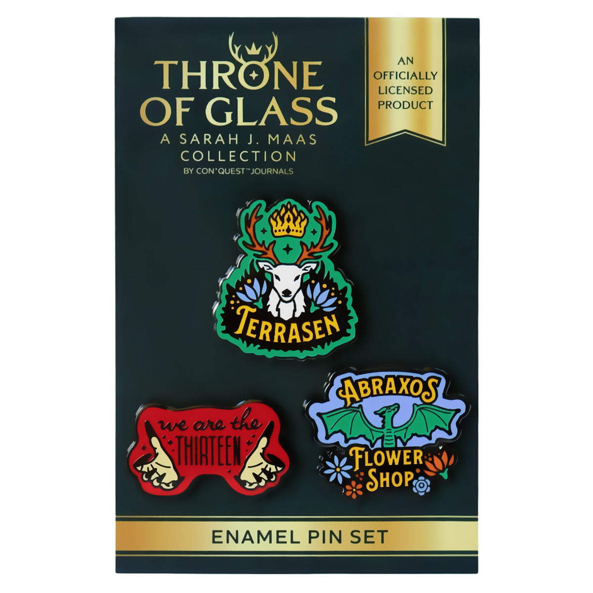 Throne of Glass Enamel Pins (3-Pack)
