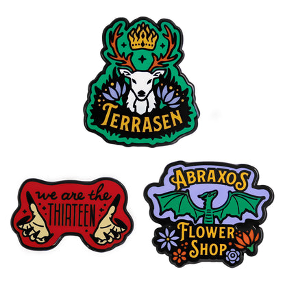 Throne of Glass Enamel Pins (3-Pack)