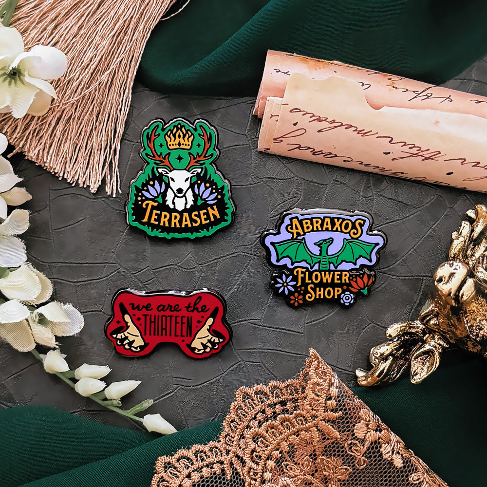 Throne of Glass Enamel Pins (3-Pack)