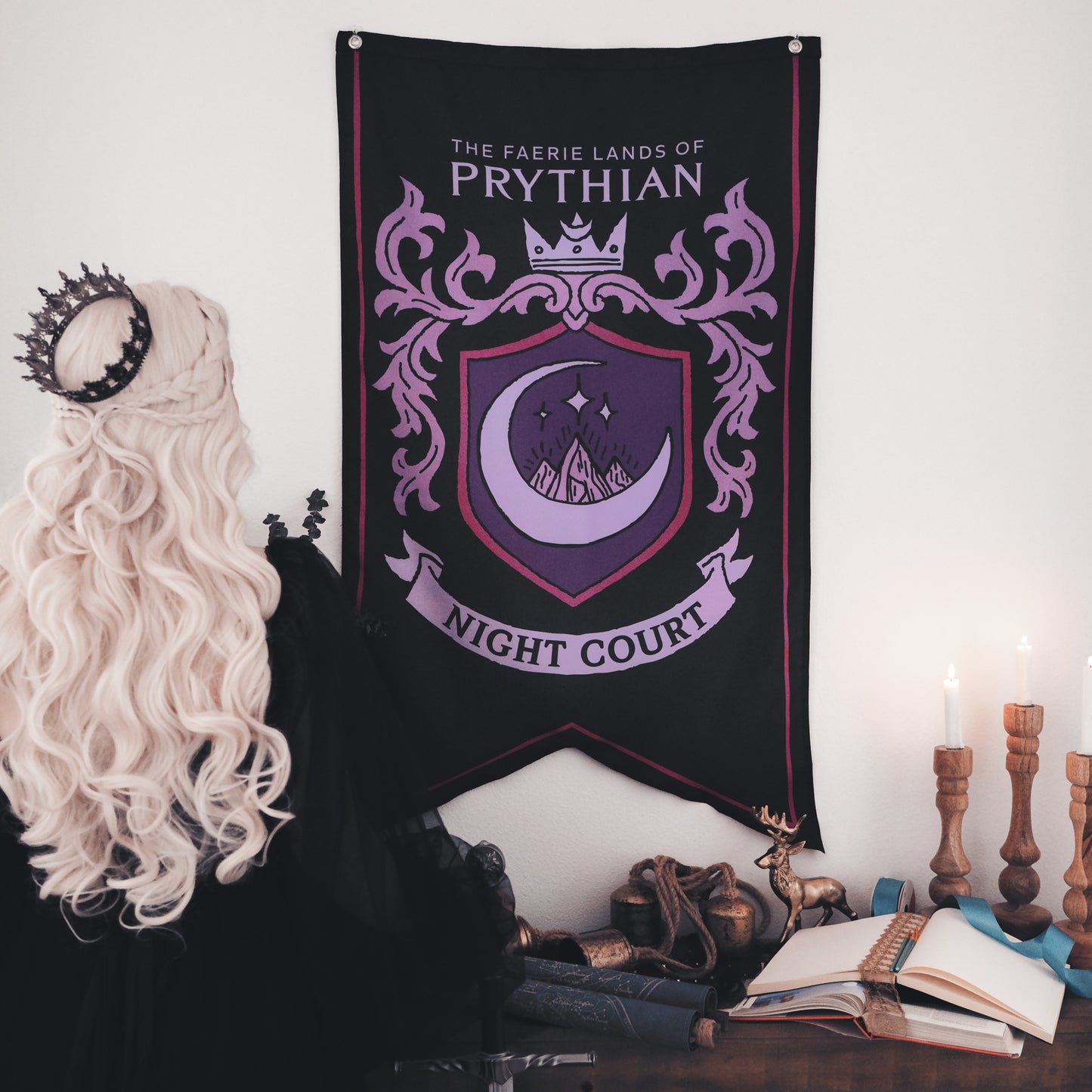A Court of Thorns and Roses: Night Court Banner Flag (30'' x 50'')