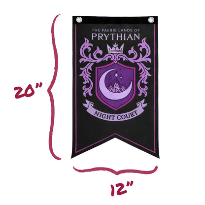 A Court of Thorns and Roses: Courts of Prythian Banner Flag Set (12'' x 20'')