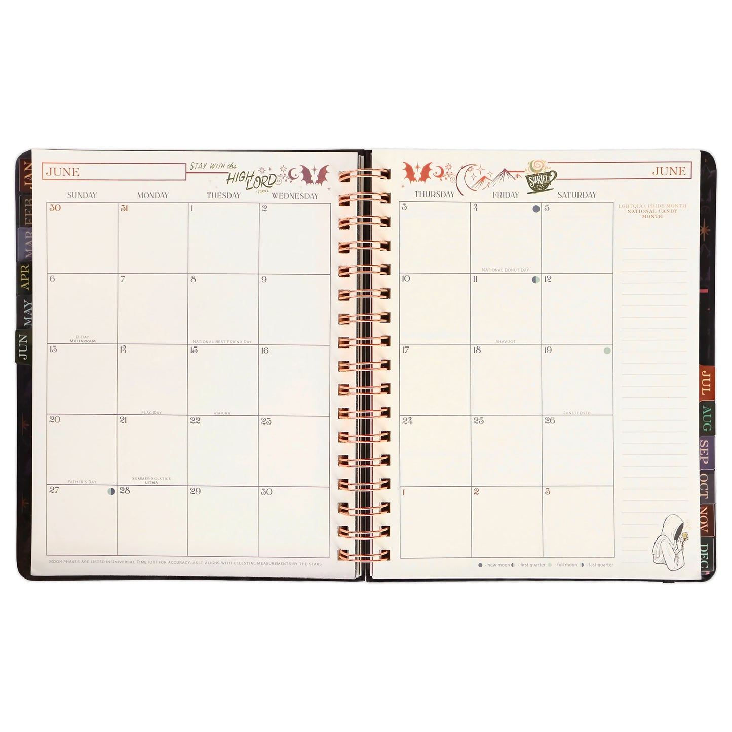 A Court of Thorns and Roses: Velaris 2027 Weekly Planner