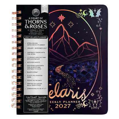 A Court of Thorns and Roses: Velaris 2027 Weekly Planner