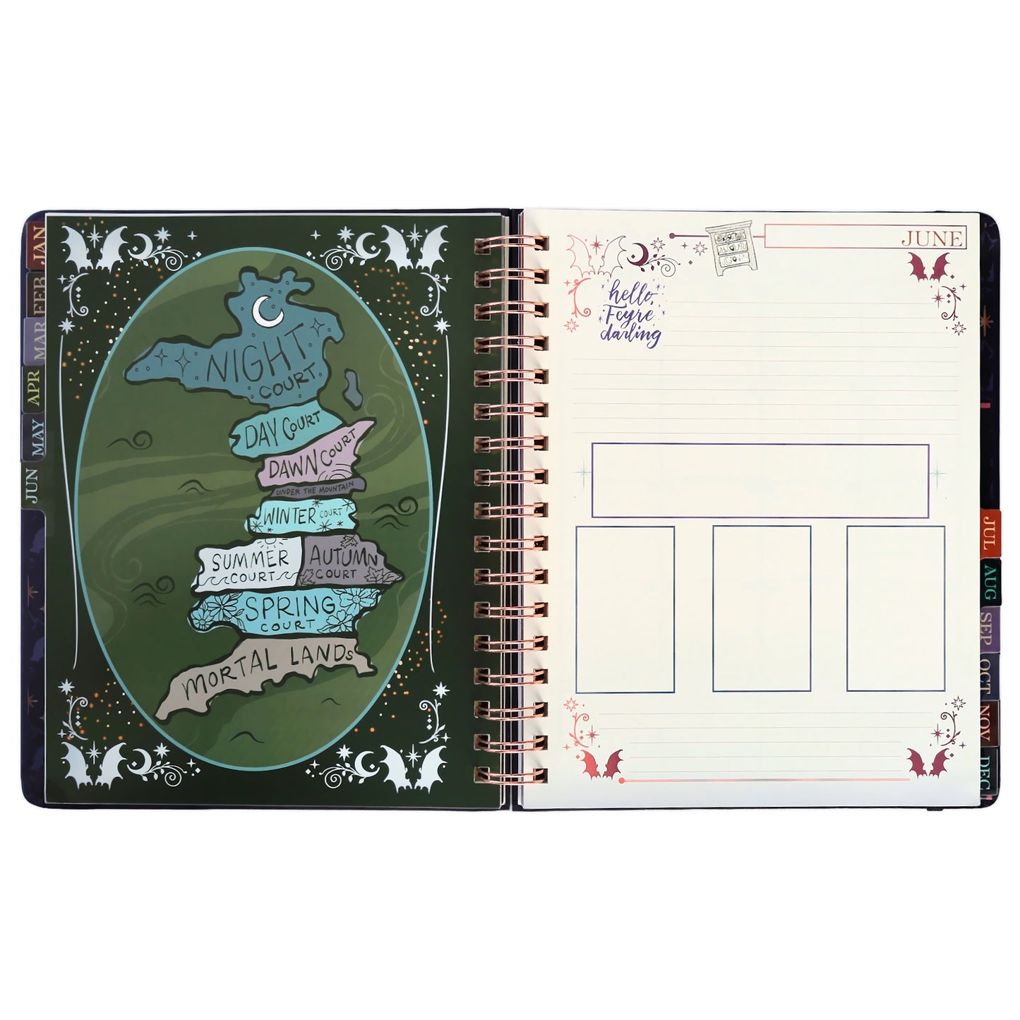 A Court of Thorns and Roses: Velaris 2027 Weekly Planner
